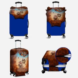You Are My Greatest Adventure - Personalized Up Movie Couple Luggage Cover – view 5
