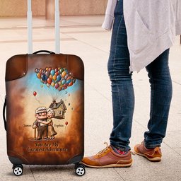 You Are My Greatest Adventure - Personalized Up Movie Couple Luggage Cover – view 4
