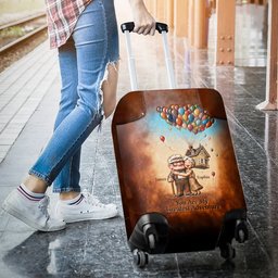 You Are My Greatest Adventure - Personalized Up Movie Couple Luggage Cover – view 2