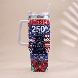 Galaxy USA 250th Anniversary - Personalized The Force Tumbler With Handle – view 3