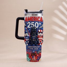 Galaxy USA 250th Anniversary - Personalized The Force Tumbler With Handle – view 5