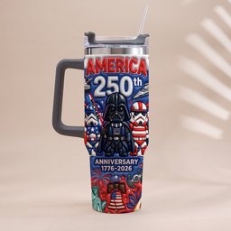 Galaxy USA 250th Anniversary - Personalized The Force Tumbler With Handle – view 7
