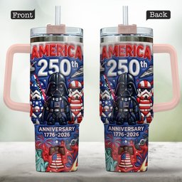 Galaxy USA 250th Anniversary - Personalized The Force Tumbler With Handle – view 2