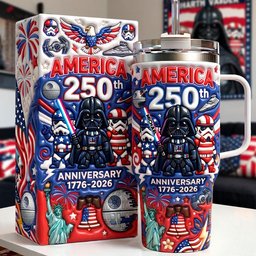 Galaxy USA 250th Anniversary - Personalized The Force Tumbler With Handle