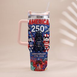 Galaxy USA 250th Anniversary - Personalized The Force Tumbler With Handle – view 4