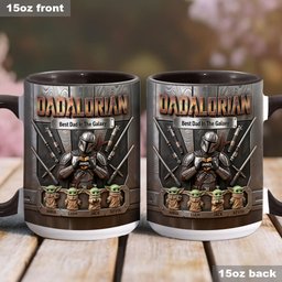 Best Dad In The Galaxy - Personalized The Force Accent Mug & Coaster – view 7