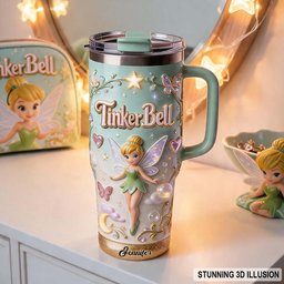 Pixie Dust - Personalized Flying Fairy Tumbler With Handle – view 2