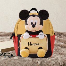 Always Have Your Back - Personalized Mouse Changeable Leather Patch Backpack – view 8