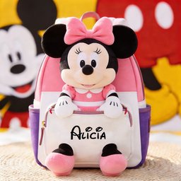Always Have Your Back - Personalized Mouse Changeable Leather Patch Backpack – view 2