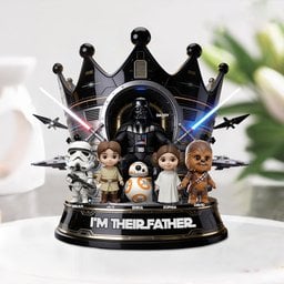 I'm Their Father/Grandpa - Personalized The Force Custom Shaped Acrylic Plaque – view 3