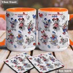 Friends 250 Anniversary - Personalized Mouse Accent Mug & Coaster – view 4