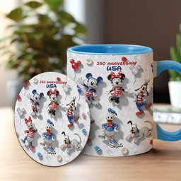 Friends 250 Anniversary - Personalized Mouse Accent Mug & Coaster – view 2