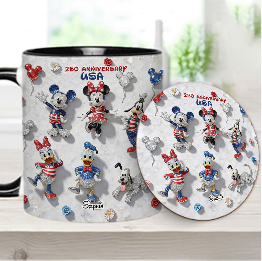 Friends 250 Anniversary - Personalized Mouse Accent Mug & Coaster – view 16