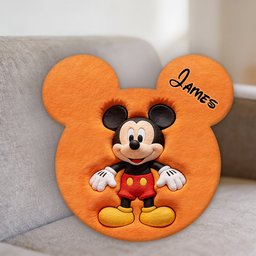 Magic Friends - Personalized Mouse Premium Faux Fur Pillow – view 4