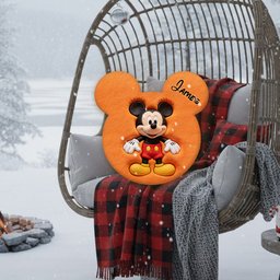 Magic Friends - Personalized Mouse Premium Faux Fur Pillow – view 3
