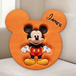 Magic Friends - Personalized Mouse Premium Faux Fur Pillow – view 2