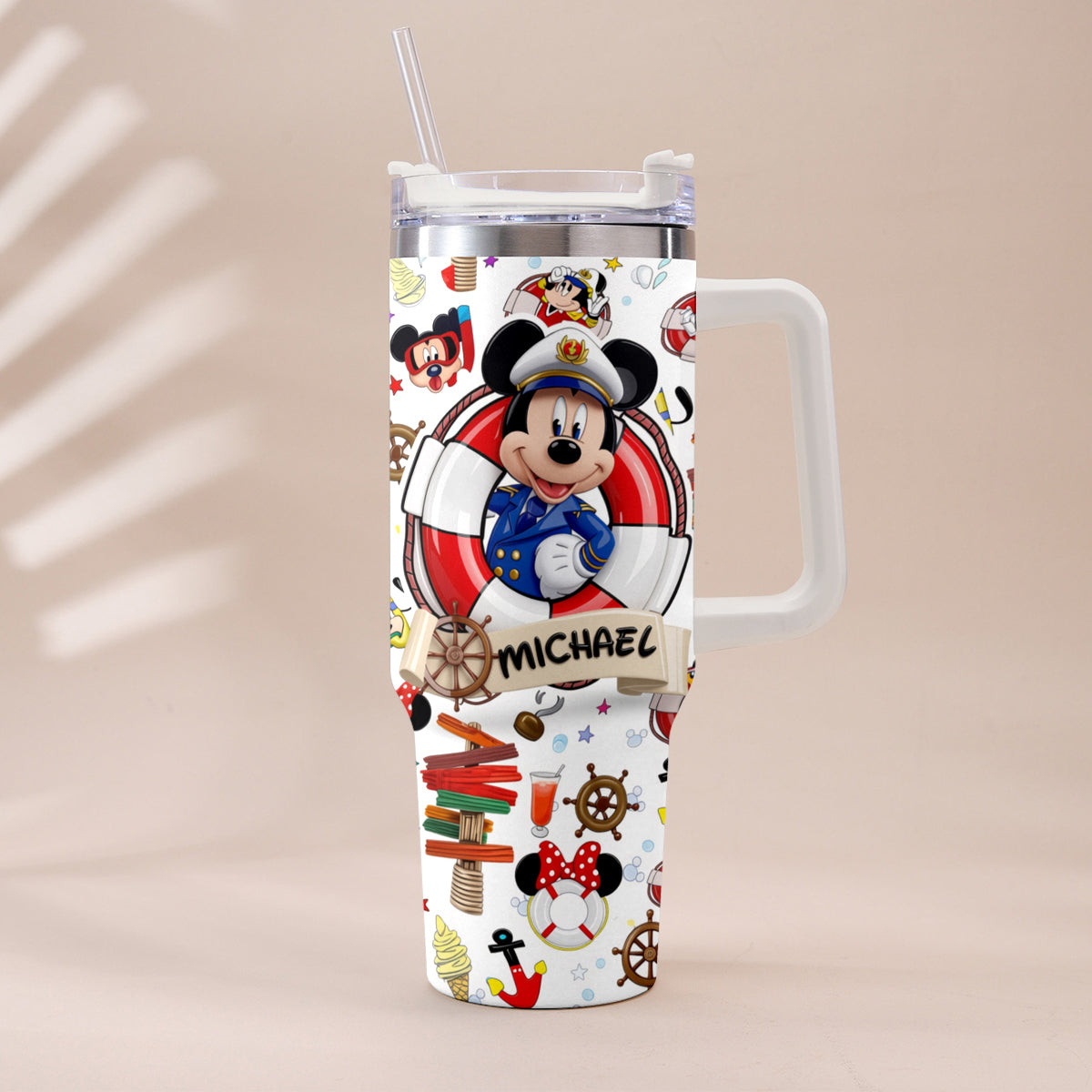 Cruising Friends - Personalized Dream Cruise Tumbler With Handle – view 16