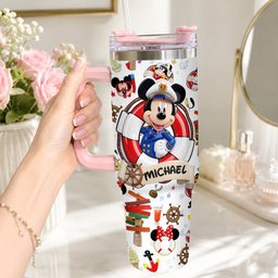 Cruising Friends - Personalized Dream Cruise Tumbler With Handle – view 3