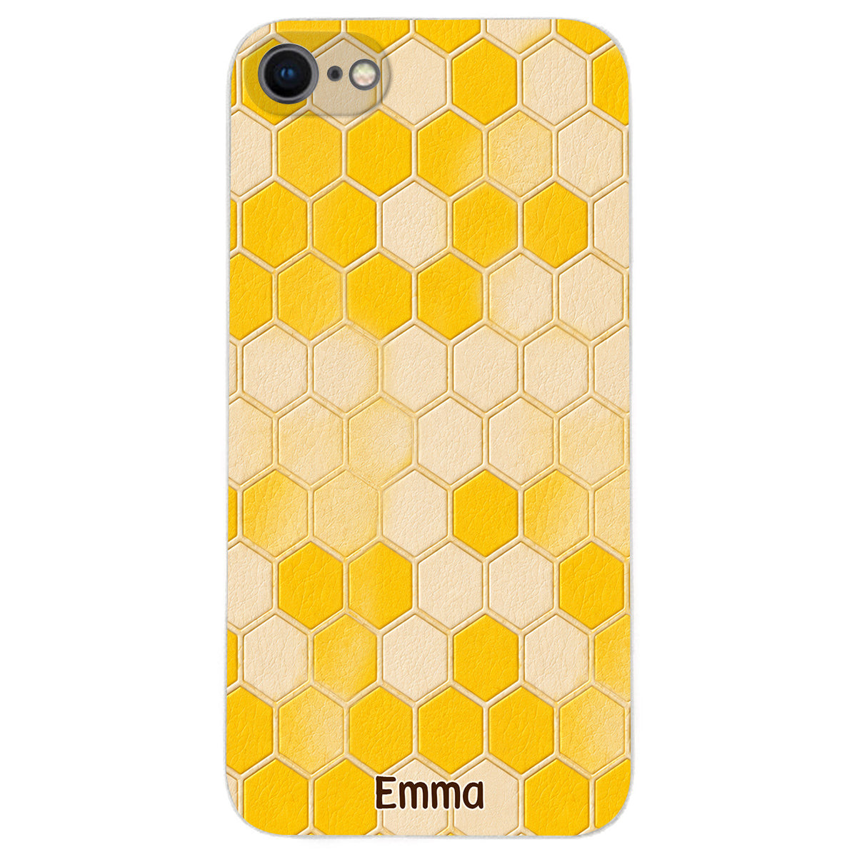 Winnie Friends Leather Case & Dangling Charm - Personalized Yellow Bear 3D Embossed Leather Phone Case – view 12