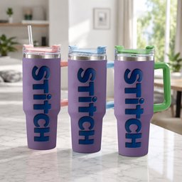 Ohana Tumbler with Charms - Personalized Ohana Tumbler With Handle – view 2