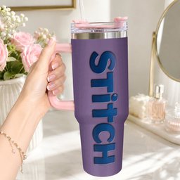 Ohana Tumbler with Charms - Personalized Ohana Tumbler With Handle – view 3