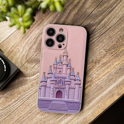 Magical Castle Friends Leather Phone Case & Charm Set - Personalized Mouse 3D Embossed Leather Phone Case – view 8