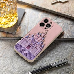 Magical Castle Friends Leather Phone Case & Charm Set - Personalized Mouse 3D Embossed Leather Phone Case – view 6