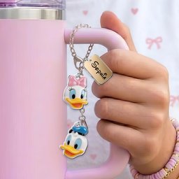 Magical Castle Friends Leather Phone Case & Charm Set - Personalized Mouse Dangling Charms – view 4