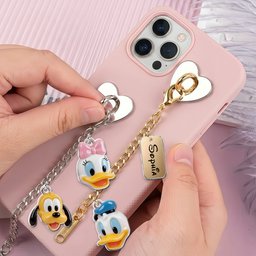 Magical Castle Friends Leather Phone Case & Charm Set - Personalized Mouse Dangling Charms – view 6