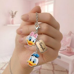 Magical Castle Friends Leather Phone Case & Charm Set - Personalized Mouse Dangling Charms – view 3