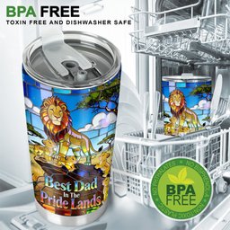 Best Dad In The Pride Lands - Personalized Tumbler – view 5
