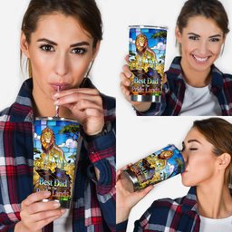 Best Dad In The Pride Lands - Personalized Tumbler – view 4