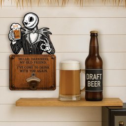 Hello Darkness My Old Friend Nightmare Beer Lovers - Personalized Nightmare Beer Stein & Wall Bottle Opener – view 3