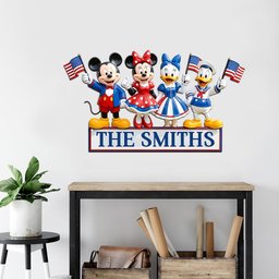 Magical Mouse Ears Independence Day Decoration - Personalized Mouse Acrylic Stake & Metal Sign – view 2