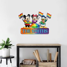 Pride Month Decoration - Personalized LGBT Support Acrylic Stake & Metal Sign – view 2