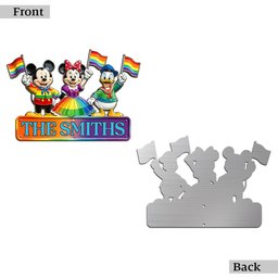 Pride Month Decoration - Personalized LGBT Support Acrylic Stake & Metal Sign – view 4