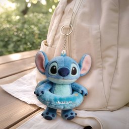 Blue Monster Summer Vibes - Personalized Ohana Beach Bag With Plush Charm – view 8