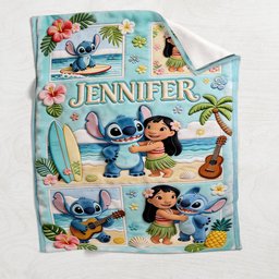 Ohana Means Family - Personalized Ohana Blanket – view 4