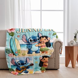 Ohana Means Family - Personalized Ohana Blanket – view 2