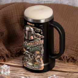This Is The Way - Personalized The Force Beer Stein – view 4