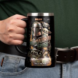 This Is The Way - Personalized The Force Beer Stein – view 3