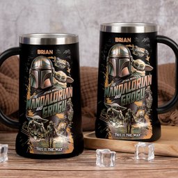This Is The Way - Personalized The Force Beer Stein – view 2