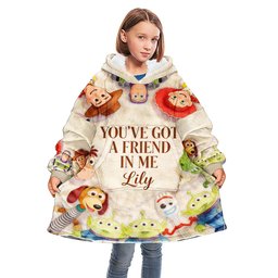 You Got A Friend In Me - Personalized Movie For Kids Blanket Hoodie – view 3