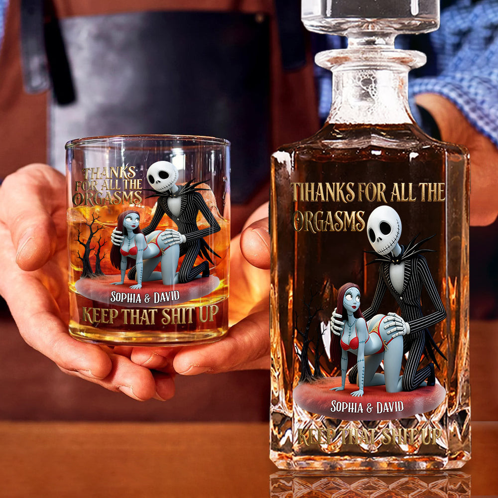 Keep That Shit Up Couple Gift - Personalized Nightmare Whiskey Decanter Set – view 5