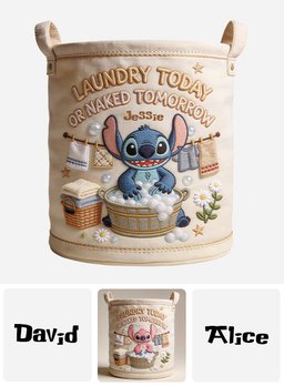 Laundry Today - Personalized Ohana Storage Basket – view 8