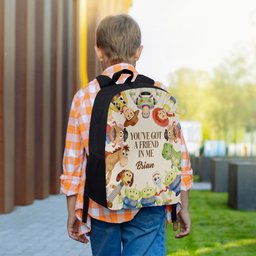 You've Got A Friend In Me - Personalized Toy Story Backpack With Acrylic Charm – view 2