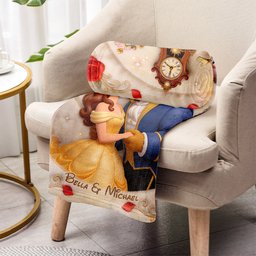 Tale As Old As Time - Personalized Beauty And The Beast Blanket – view 3