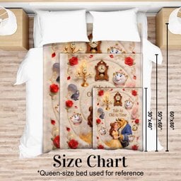 Tale As Old As Time - Personalized Beauty And The Beast Blanket – view 5