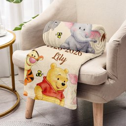 100th Anniversary - Personalized Yellow Bear Blanket – view 3