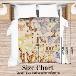 100th Anniversary - Personalized Yellow Bear Blanket – view 5